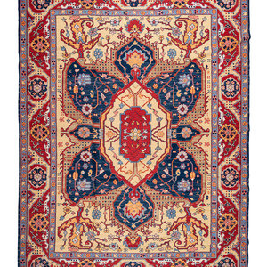 Appraisal: An Agra Heriz Wool Rug Second Half th Century feet