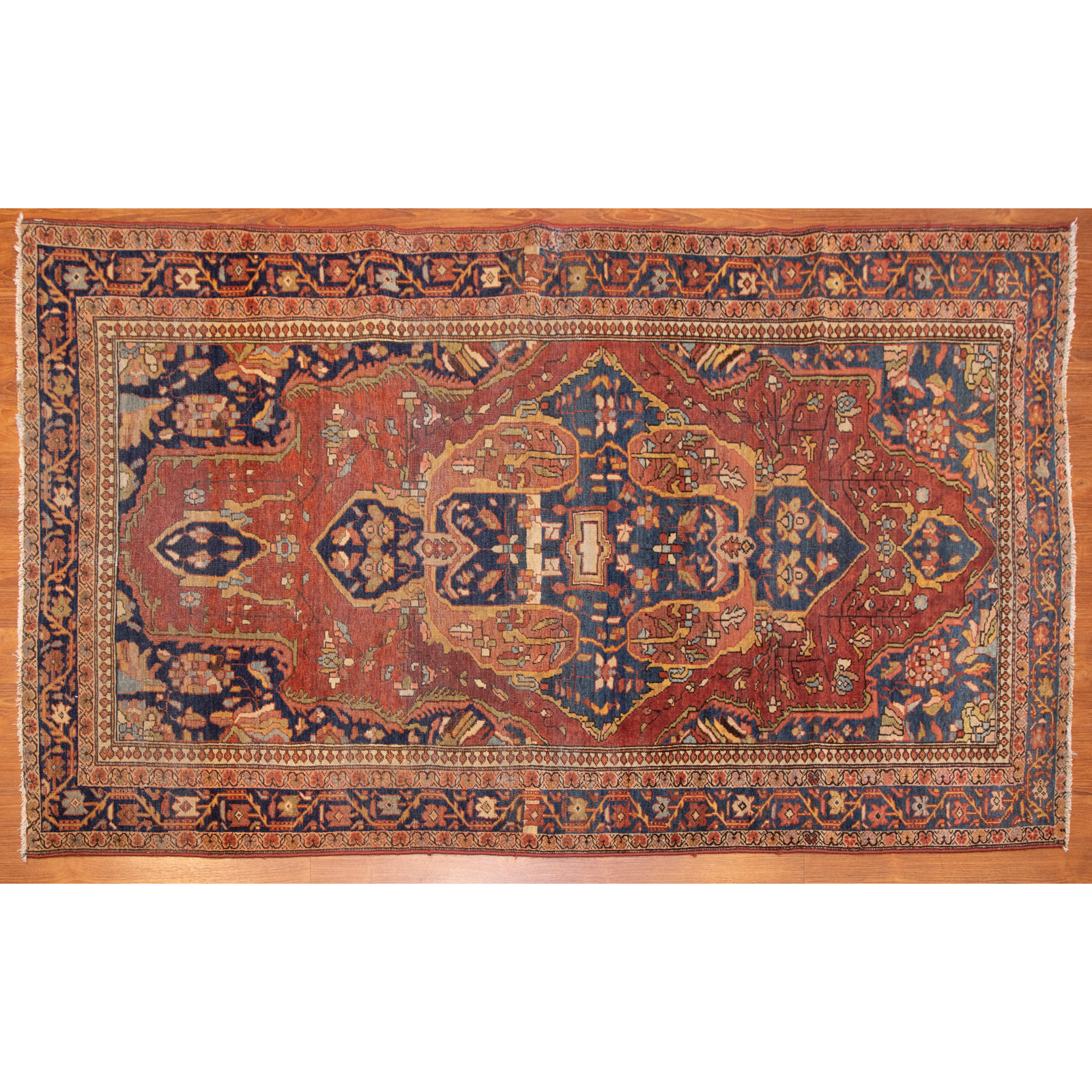 Appraisal: FARAGHAN SAROUK RUG PERSIA X First quarter- th century hand-knotted