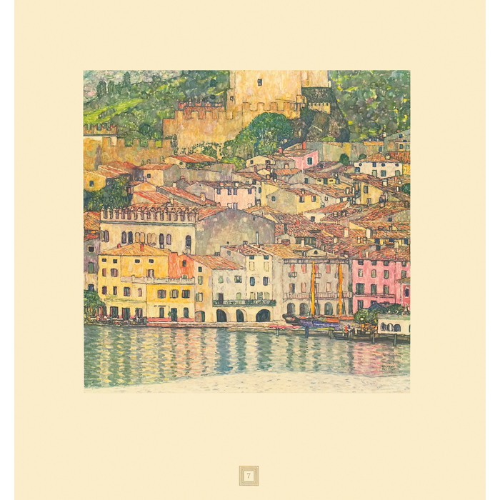 Appraisal: Gustav Klimt Austrian - ''Malcesine Italy '' collotype No signed