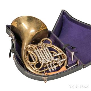 Appraisal: Kruspe French Horn the bell engraved Ed Kruspe Hoflieferant Erfurt