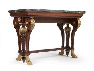 Appraisal: An Empire style table de mileau Maison Krieger th century