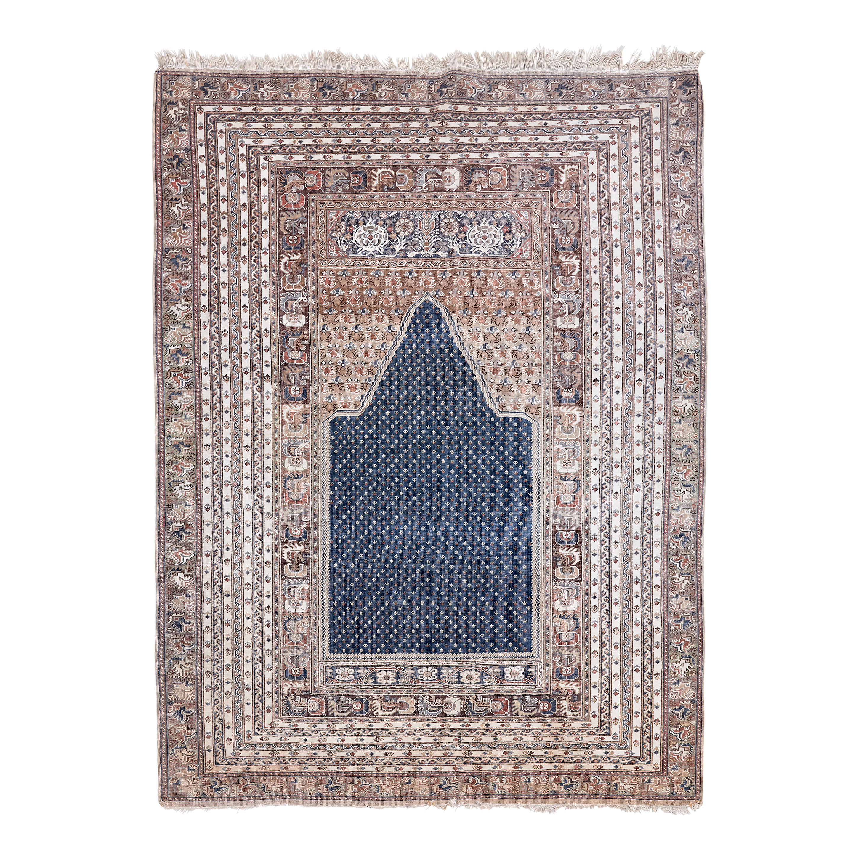 Appraisal: TURKISH GHIORDES PRAYER RUG ft x ft in