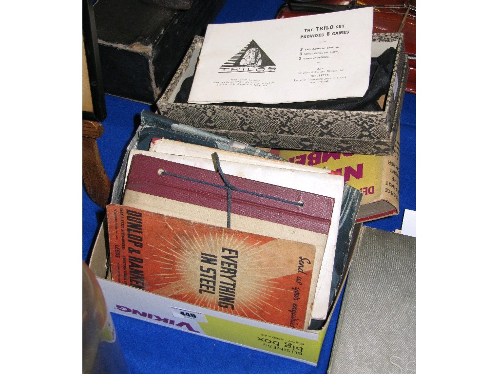 Appraisal: Box of books and games