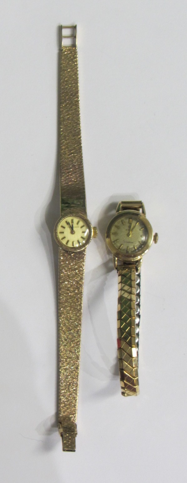 Appraisal: A ladies ct gold Longines bracelet wristwatch the signed circular