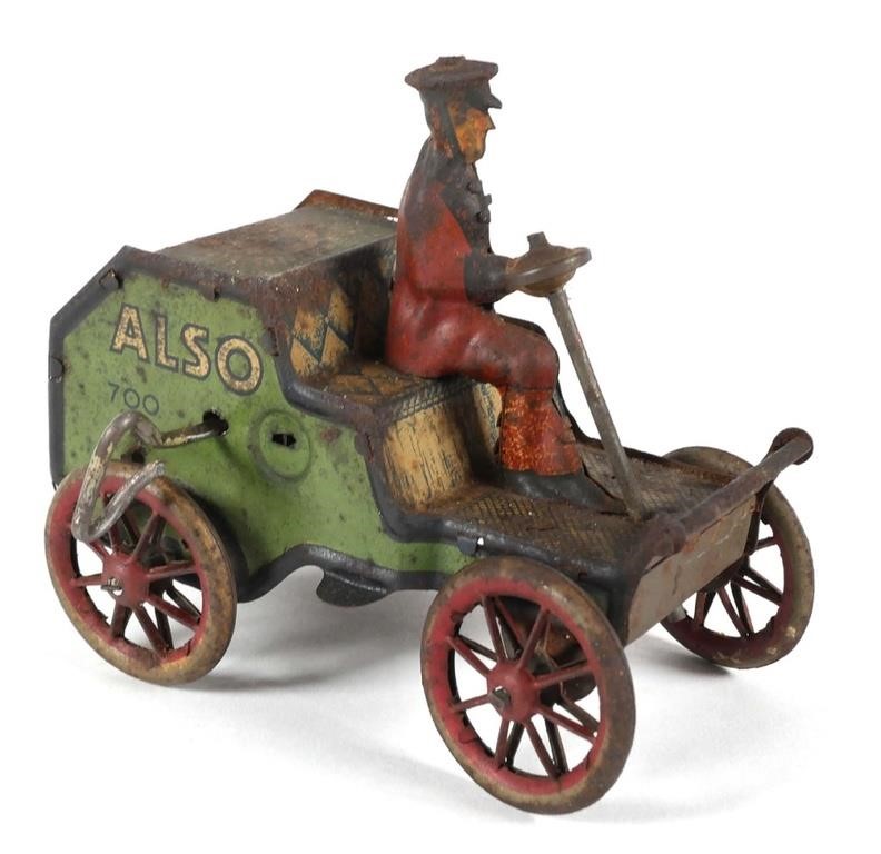 Appraisal: ANTIQUE LEHMANN WIND-UP TOYWindup toy featuring man driving a car