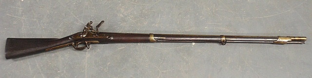 Appraisal: - New Jersey State Militia flintlock rifle the lock signed