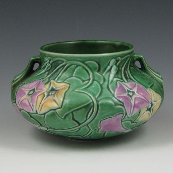 Appraisal: Roseville Morning Glory rose bowl or squat vase in green