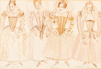 Appraisal: Alix Stone - Costume design for Court Ladies in Benjamin