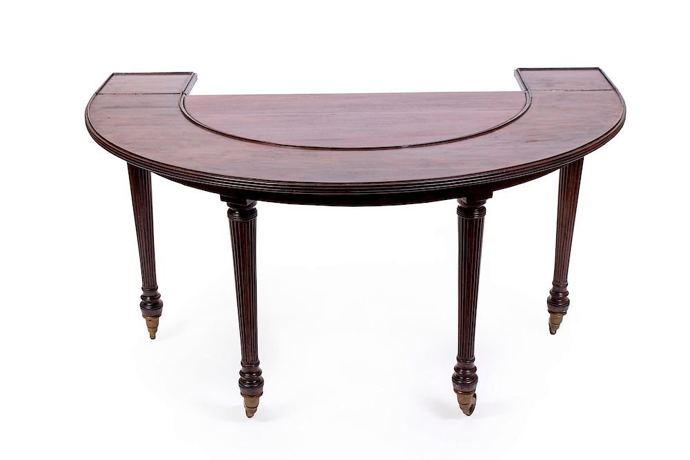 Appraisal: A Regency Mahogany Hunt Table Height x width x depth