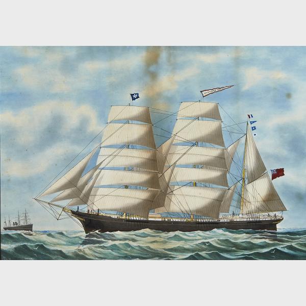 Appraisal: Edward John Russell - BARQUE NORTHERN EMPIRE OF WINDSOR N