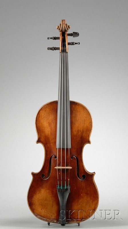 Appraisal: English Violin William Forster II London c labeled SANCTUS SERAPHINUS