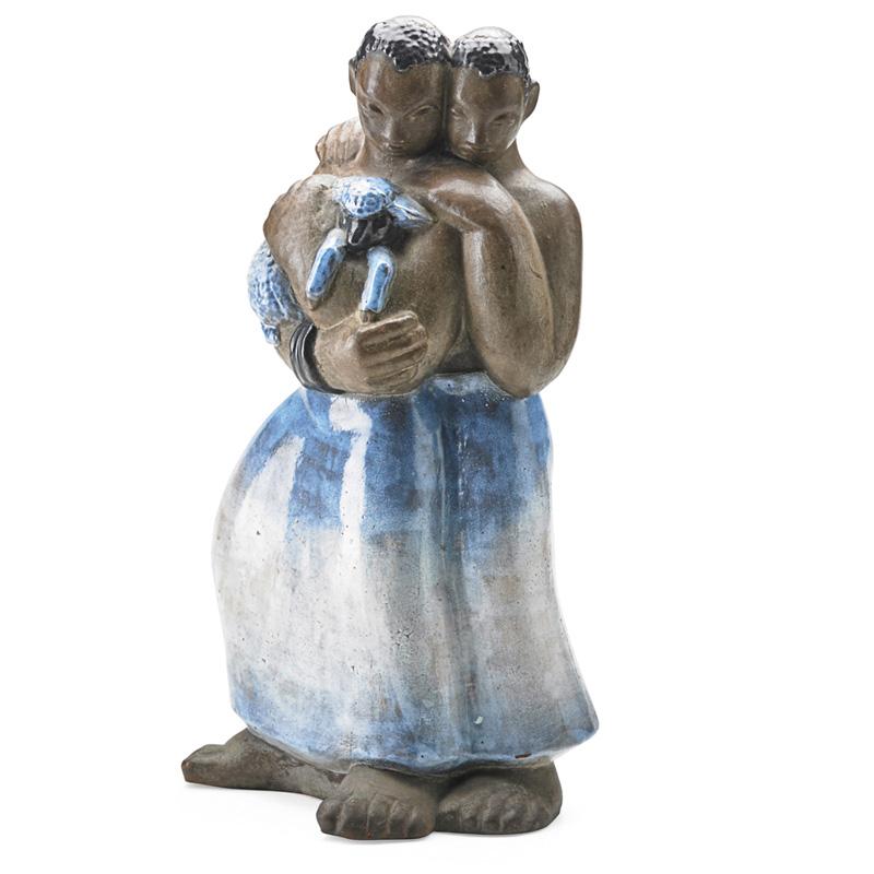 Appraisal: GRACE LUSE Ceramic sculpture GRACE LUSE th Century Glazed ceramic