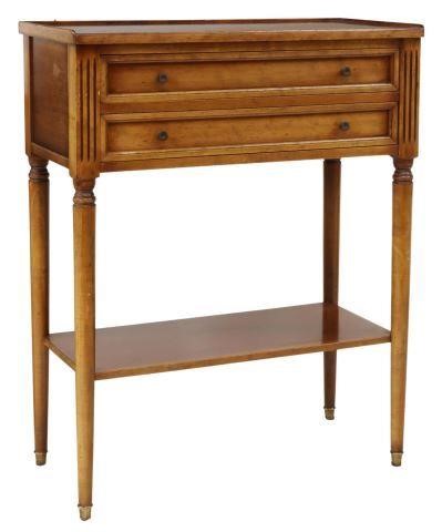 Appraisal: French Louis XVI style bedside cabinet th c having walnut