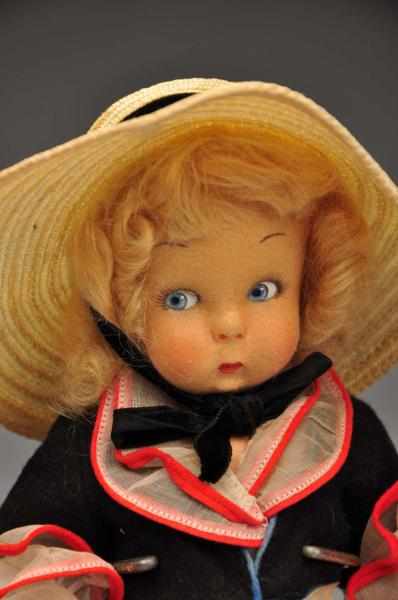 Appraisal: Cute Lenci Child Doll Description All felt doll with round