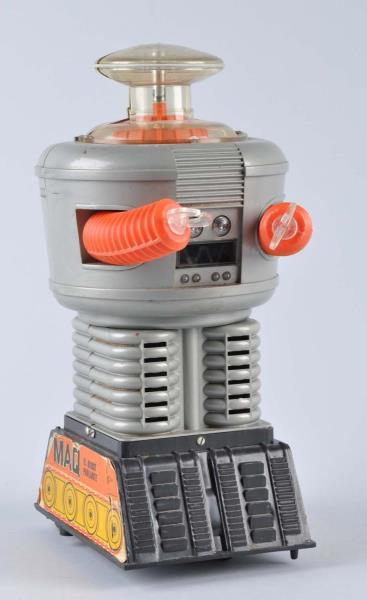 Appraisal: Rare Battery-Operated Lost In Space Robot All plastic Has cardboard