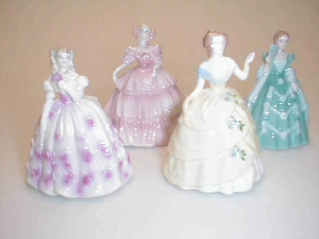 Appraisal: Four Coalport minuet figures titled Daniel Jade Tina and Michelle