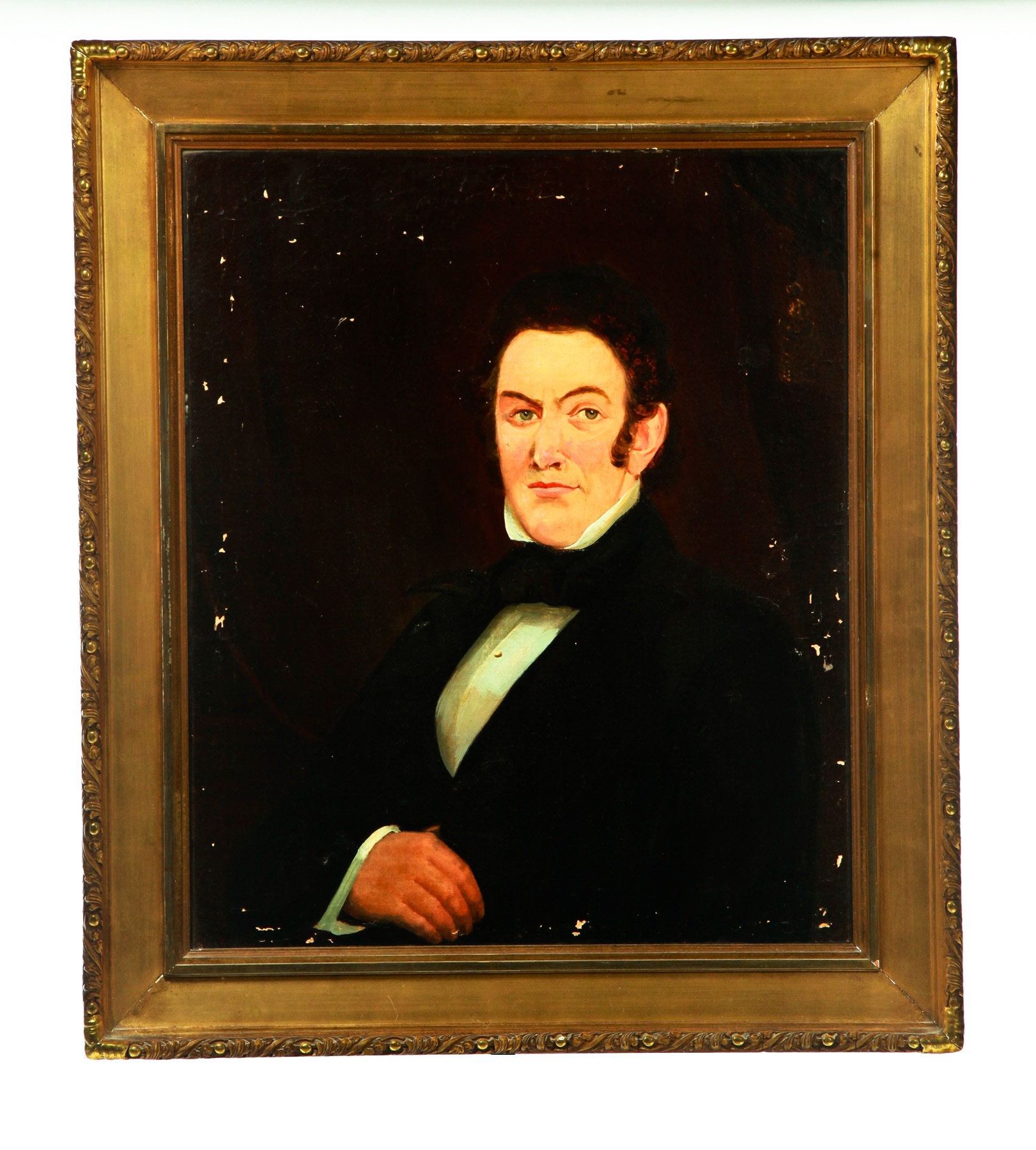 Appraisal: PORTRAIT OF A GENTLEMAN AMERICAN ND QUARTER- TH CENTURY Oil