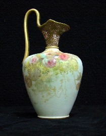 Appraisal: A late th century Doulton Burslem bluch ivory jug hand