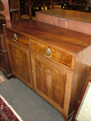 Appraisal: A mahogany side cabinet th century of rectangular form with