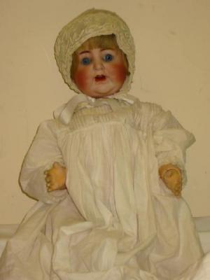 Appraisal: An Alt Beck Gottschalck bisque head character girl doll with