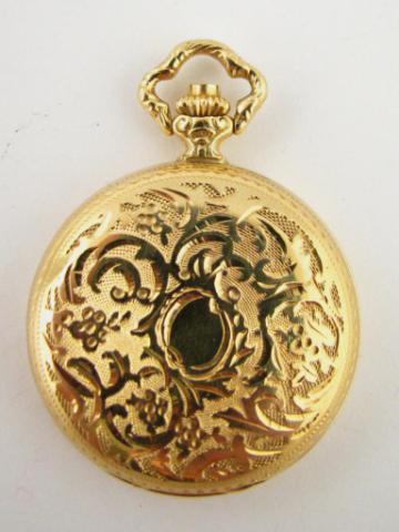 Appraisal: K Yellow Gold Moeris lady's pendant watch Swiss made stem