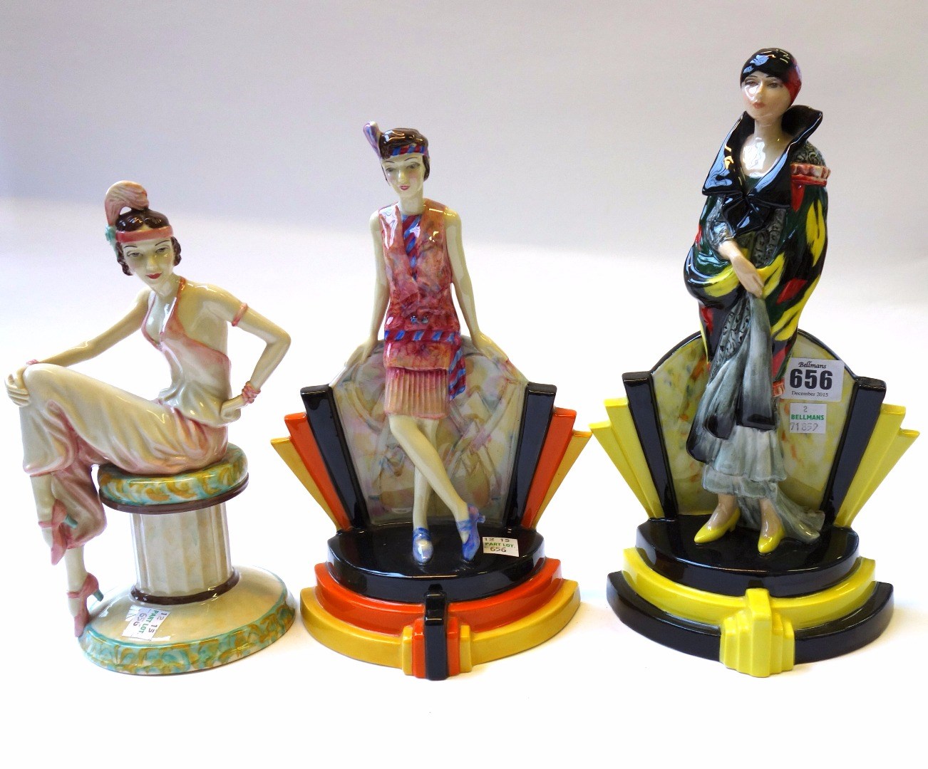 Appraisal: Three Kevin Francis porcelain figures 'Hullabalu-lu' 'Danielle' and 'Celebration' one