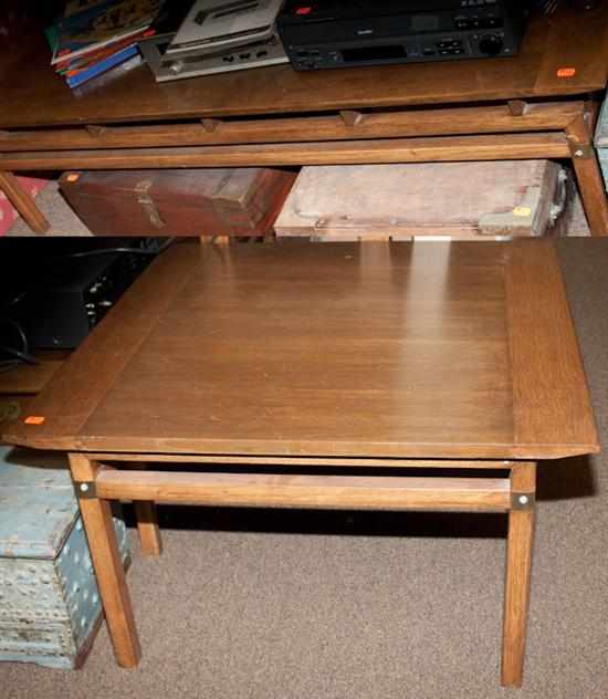 Appraisal: Two Danish Modern style tables Estimate - All property is