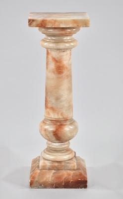 Appraisal: A Large Marble Pedestal Standing approx - H overall the