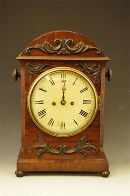 Appraisal: An early Victorian mahogany bracket clock with repeat having a