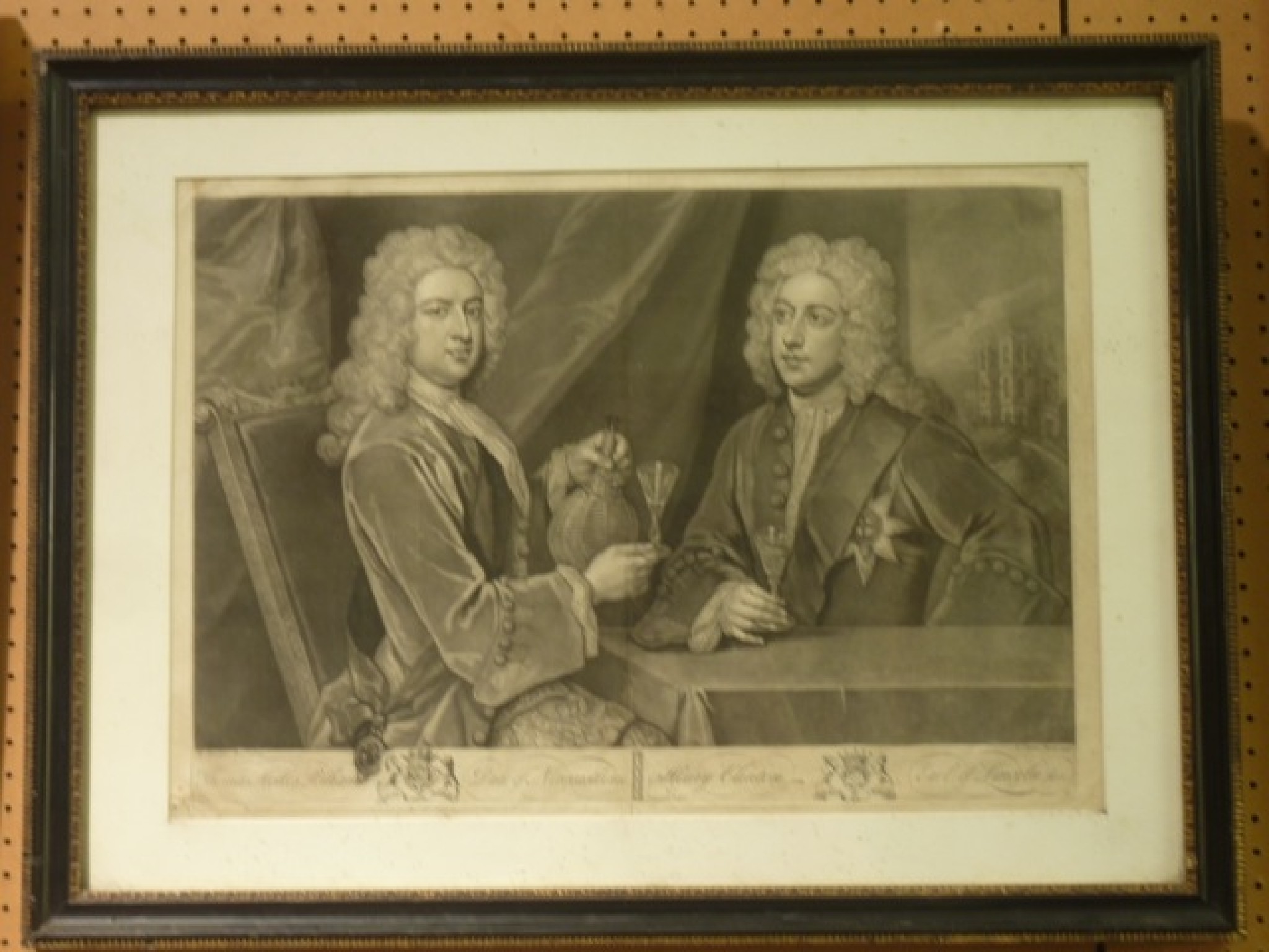 Appraisal: An early th century black and white engraving after Godfrey