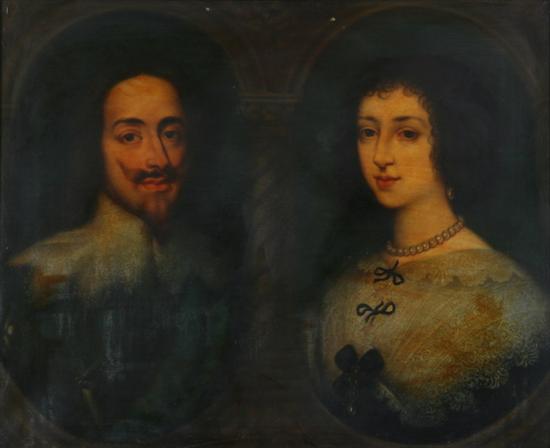 Appraisal: AFTER ANTHONY VAN DYCK Flemish - CHARLES I AND QUEEN