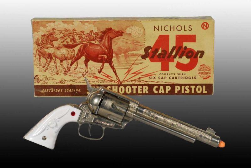 Appraisal: Nichols Stallion Mark Toy Cap Gun Description Includes original box