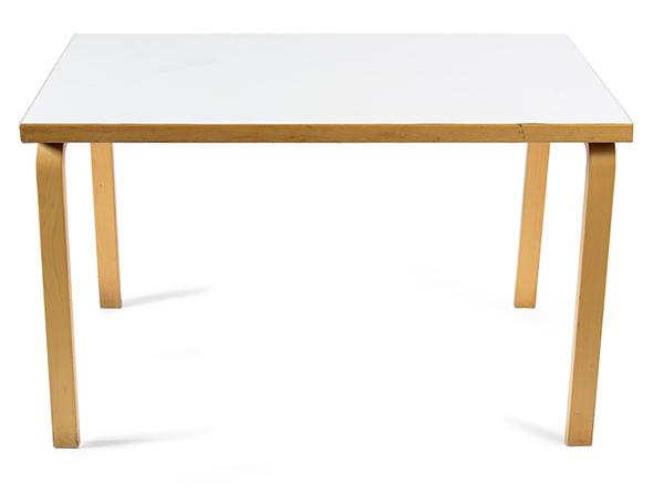 Appraisal: AN ALVAR AALTO RECTANGULAR TABLE Finland Manufactured by Artek Birch