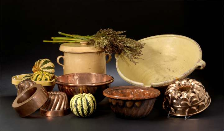 Appraisal: French Provincial Yellow-Glazed Buff Terra Cotta Batter Bowl first quarter