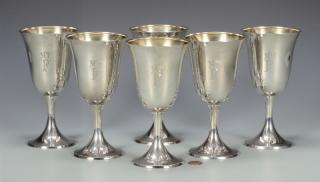 Appraisal: Gorham Sterling Silver Goblets Set of six Gorham sterling silver