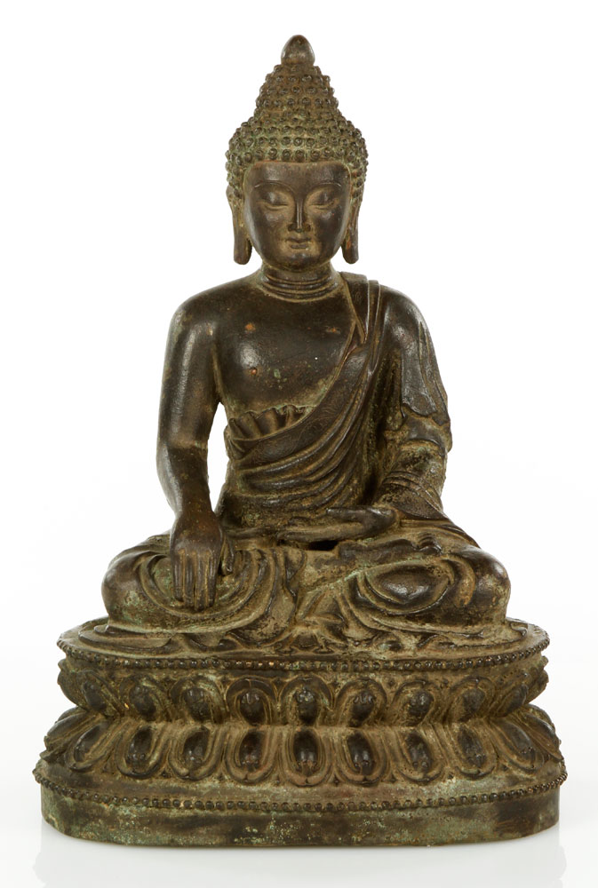 Appraisal: - Bronze Buddha Figure Figure of Buddha bronze h