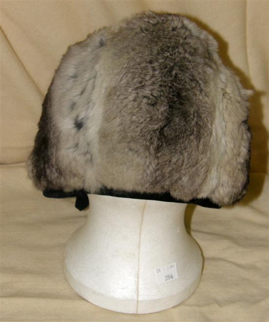 Appraisal: A CHRISTIAN DIOR FUR HAT with black velvet trim circa