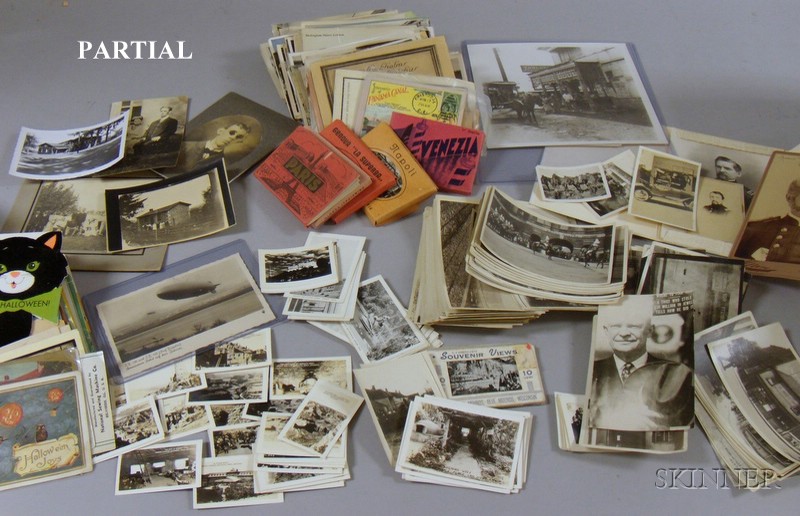 Appraisal: Large Assortment of th and th Century Postcards Photographs Stereoviews