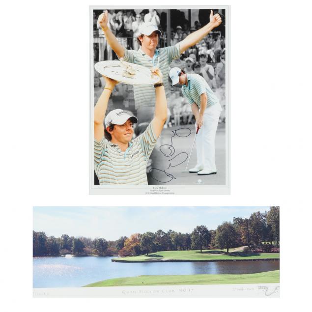 Appraisal: RORY MCILROY AUTOGRAPHED PHOTO QUAIL HOLLOW Having an autographed photo