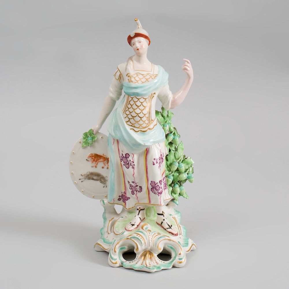 Appraisal: Derby Porcelain Figure of Britannia Unmarked in high Pauline Pocock