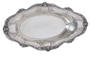 Appraisal: Gorham Yawkey Family Sterling Bread Tray American early th century