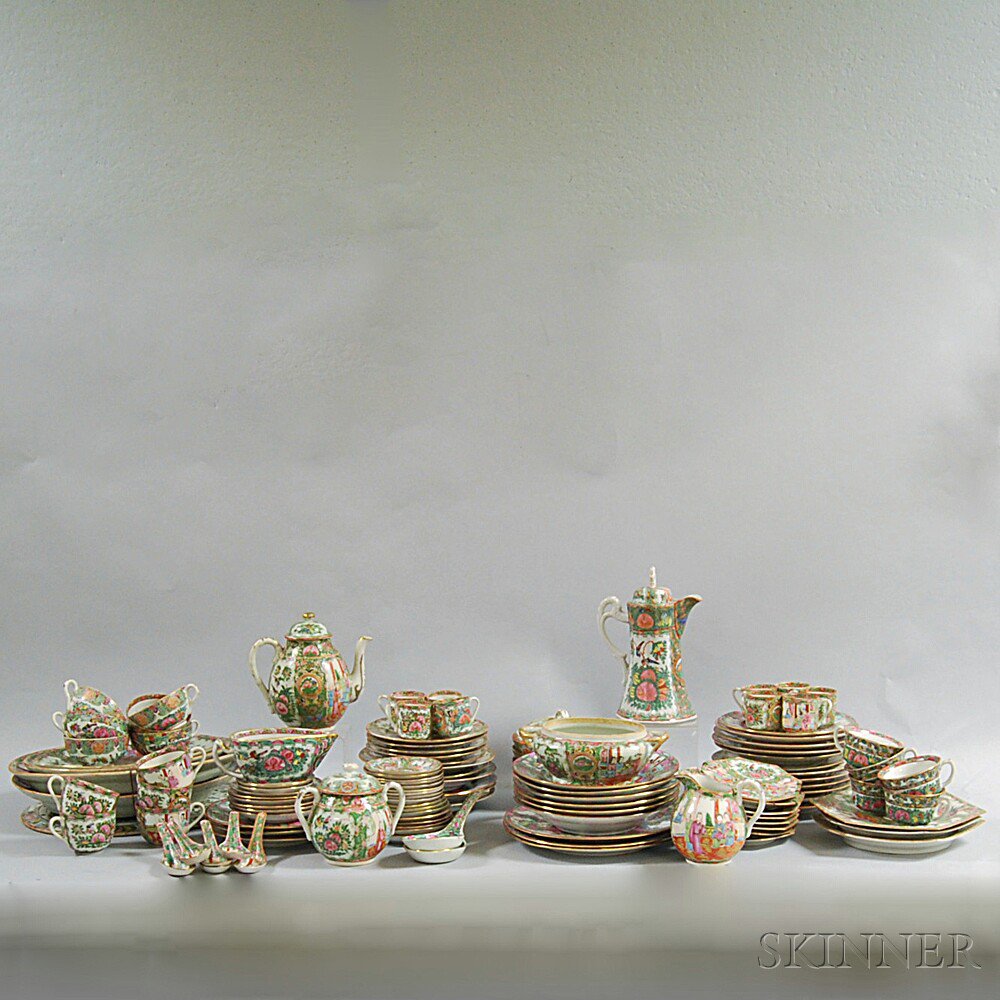 Appraisal: Approximately Pieces of Rose Medallion Tableware Estimate - The absence