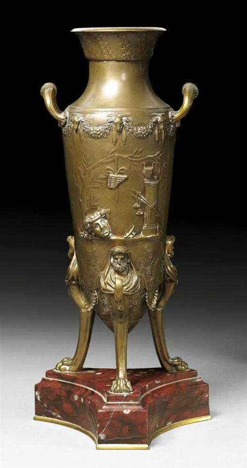 Appraisal: AMPHORA Restauration signed F BARBEDIENNE Ferdinand Barbedienne Saint-Martin de Fresney