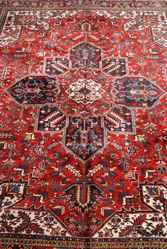 Appraisal: Heriz Carpet Northwest Persia second quarter th century ft in