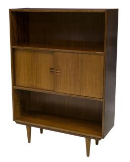 Appraisal: DANISH MID-CENTURY MODERN ROSEWOOD BOOKCASE Danish mid-century modern rosewood bookcase