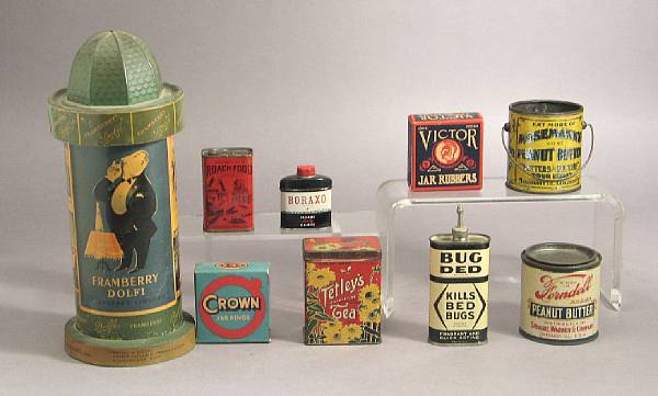 Appraisal: Kitcheniana advertising tins An accumulation of early th century kitchen