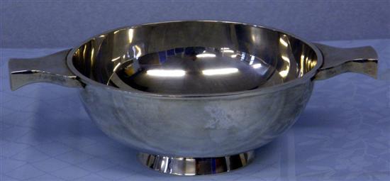 Appraisal: Modern silver quaich Edinburgh maker's mark for Hamilton Inches ozs