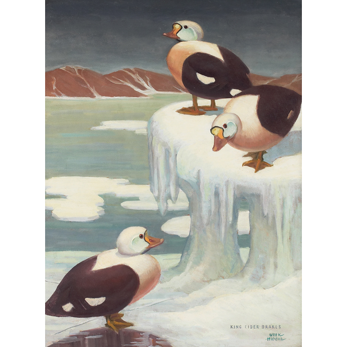 Appraisal: Will K Higgie American th century ''King Eider Drakes ''