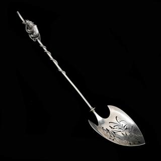 Appraisal: Gorham Sterling Silver Polar Ice Spoon the shaped bowl with