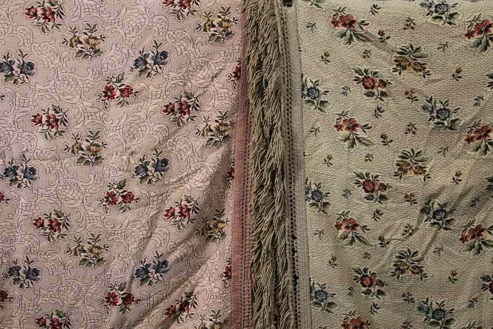 Appraisal: SIMILAR BEDSPREADS - Two Italian Brocade Bedspreads circa s with